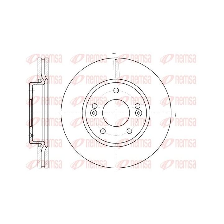 Stabdžių diskas REMSA 61208.10
