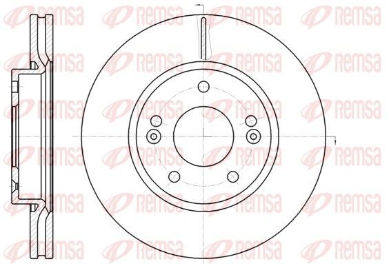 Stabdžių diskas REMSA 61208.10