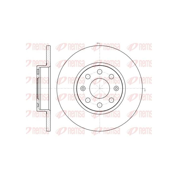 Stabdžių diskas REMSA 61209.00