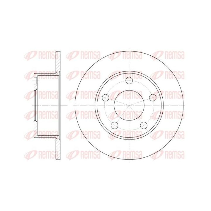 Stabdžių diskas REMSA 6121.00