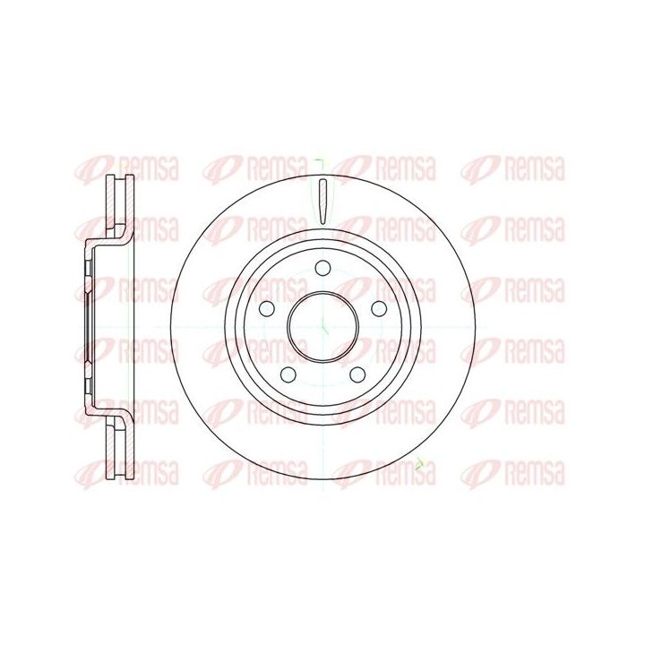 Stabdžių diskas REMSA 61210.10