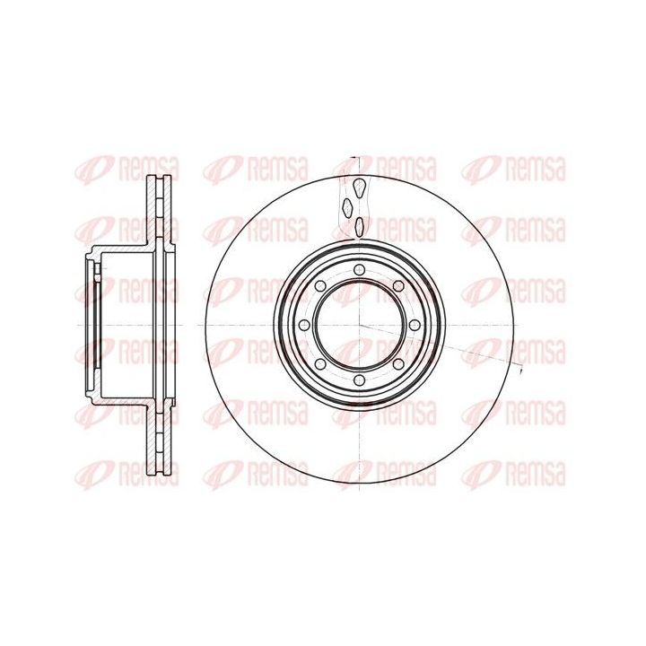 Stabdžių diskas REMSA 61216.10