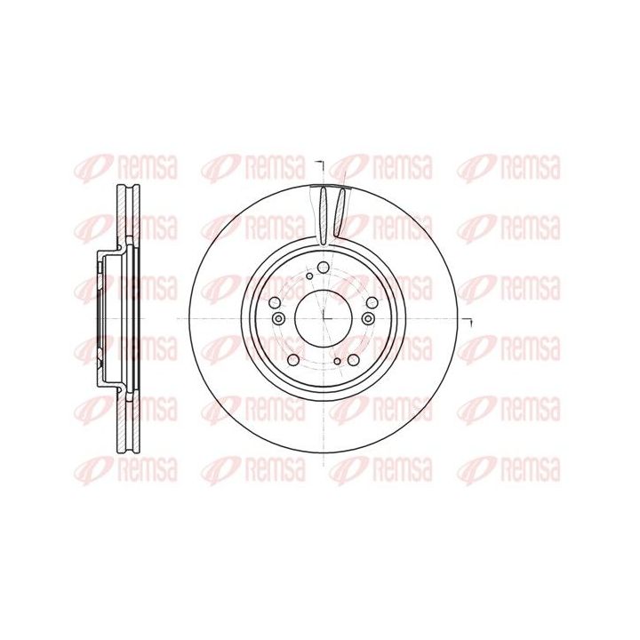 Stabdžių diskas REMSA 61218.10