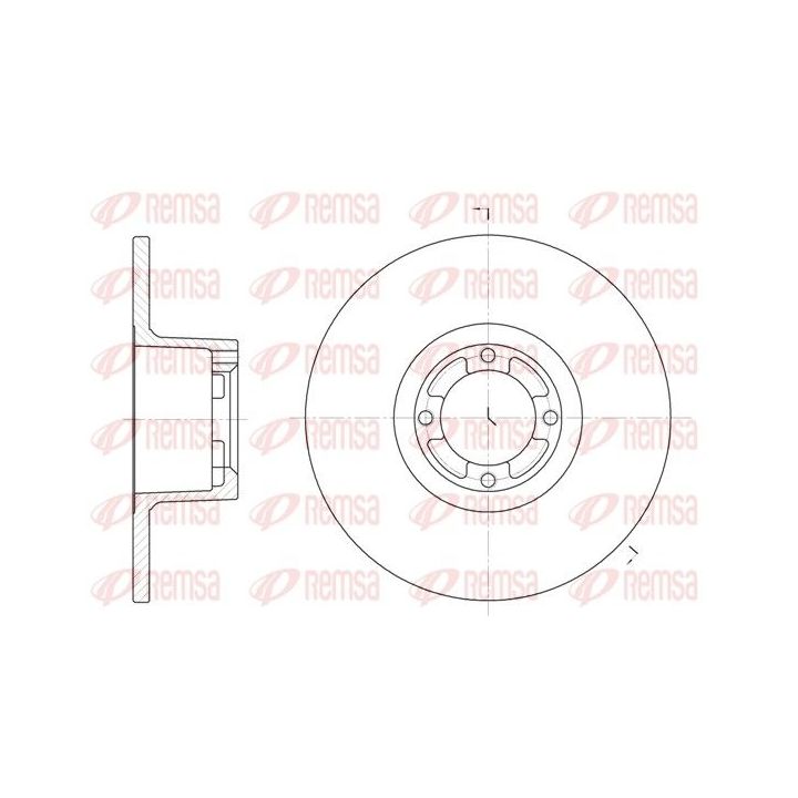 Stabdžių diskas REMSA 61219.00
