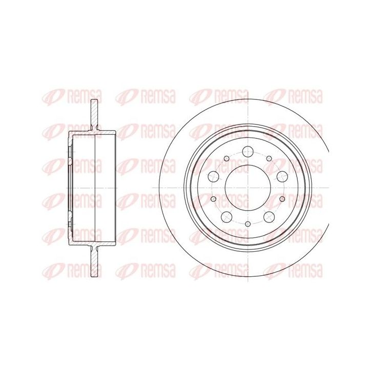 Stabdžių diskas REMSA 61224.00