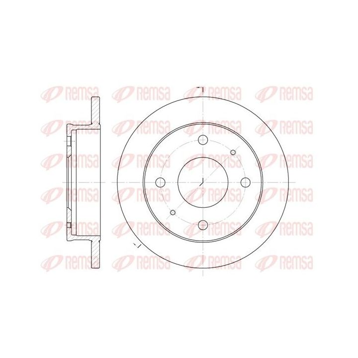 Stabdžių diskas REMSA 61226.00