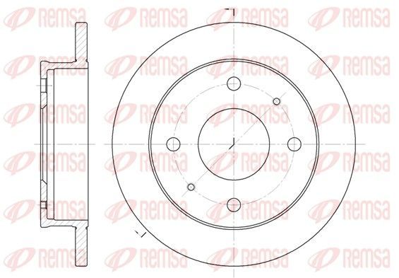 Stabdžių diskas REMSA 61226.00