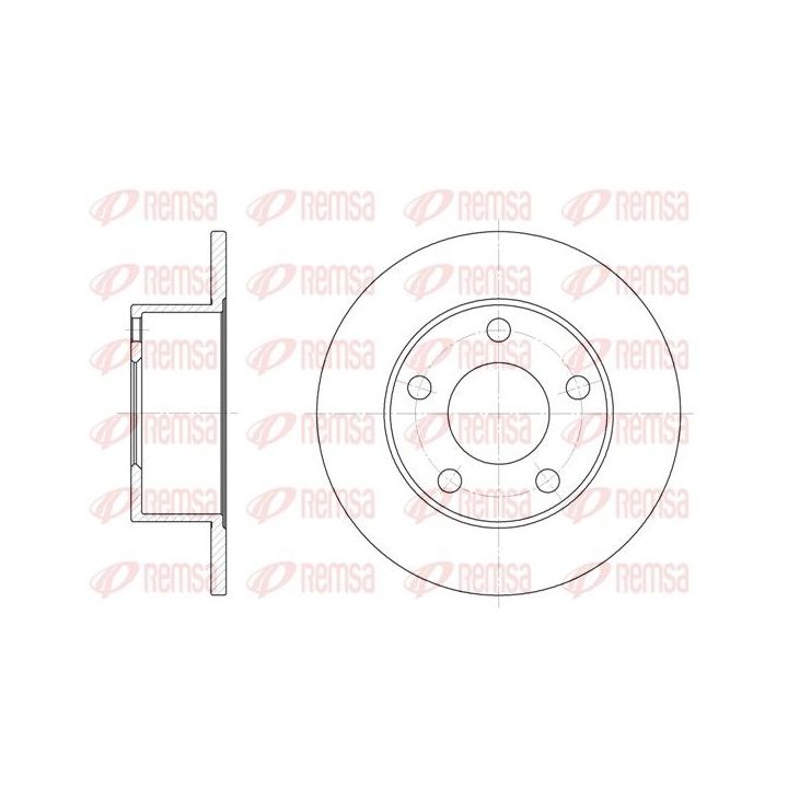 Stabdžių diskas REMSA 6123.00