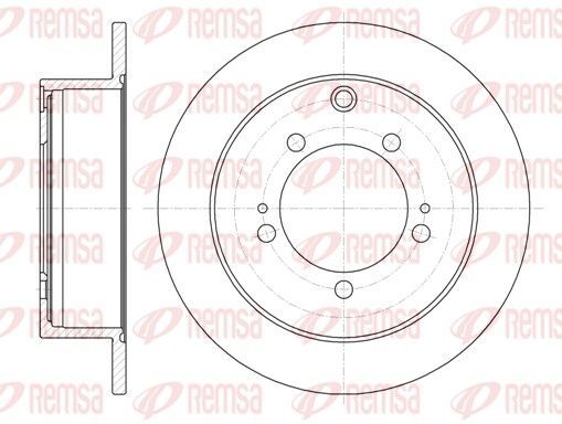 Stabdžių diskas REMSA 61230.00