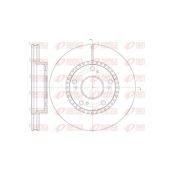 Stabdžių diskas REMSA 61232.10