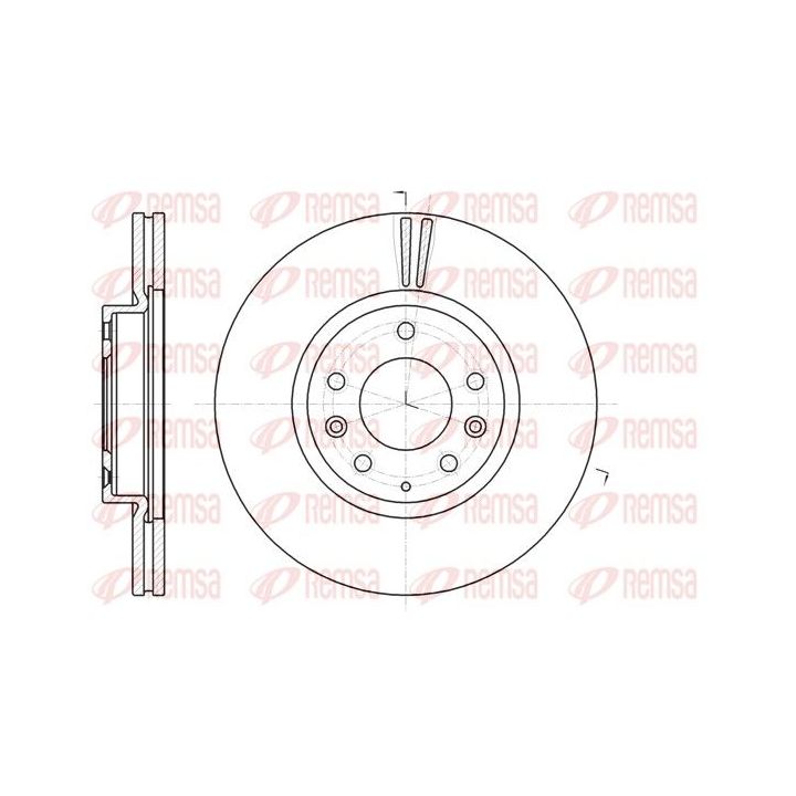 Stabdžių diskas REMSA 61235.10