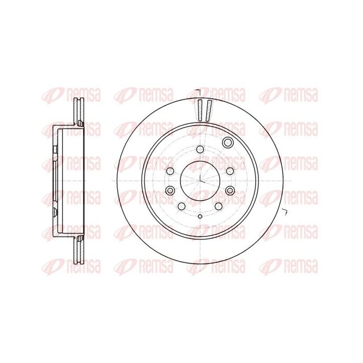 Stabdžių diskas REMSA 61237.10