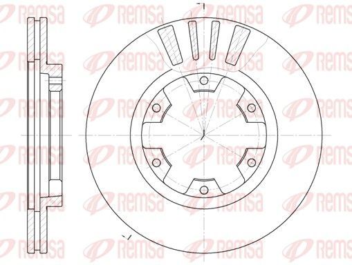 Stabdžių diskas REMSA 61239.10