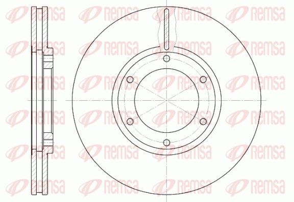 Stabdžių diskas REMSA 61240.10