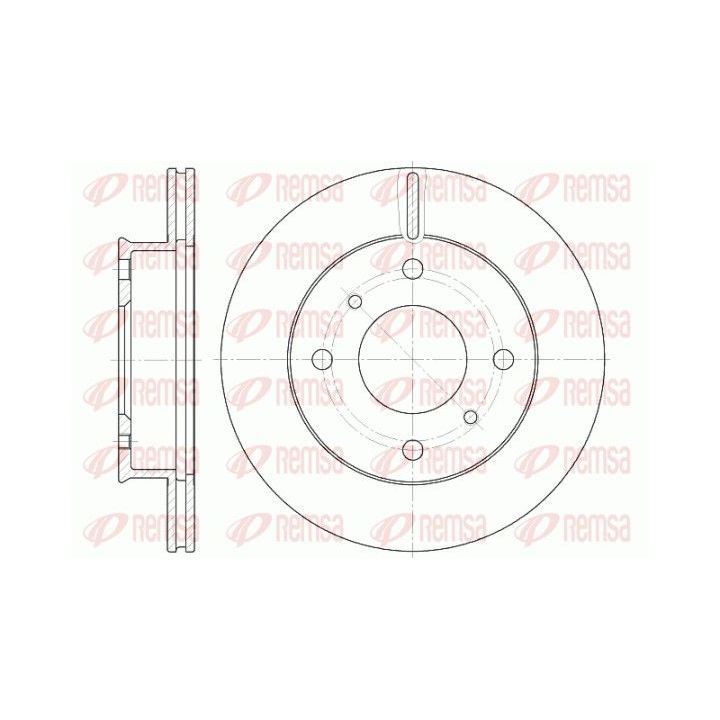 Stabdžių diskas REMSA 61241.10