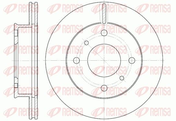 Stabdžių diskas REMSA 61241.10