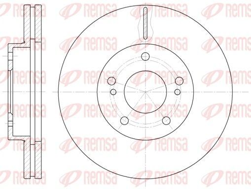 Stabdžių diskas REMSA 61242.10