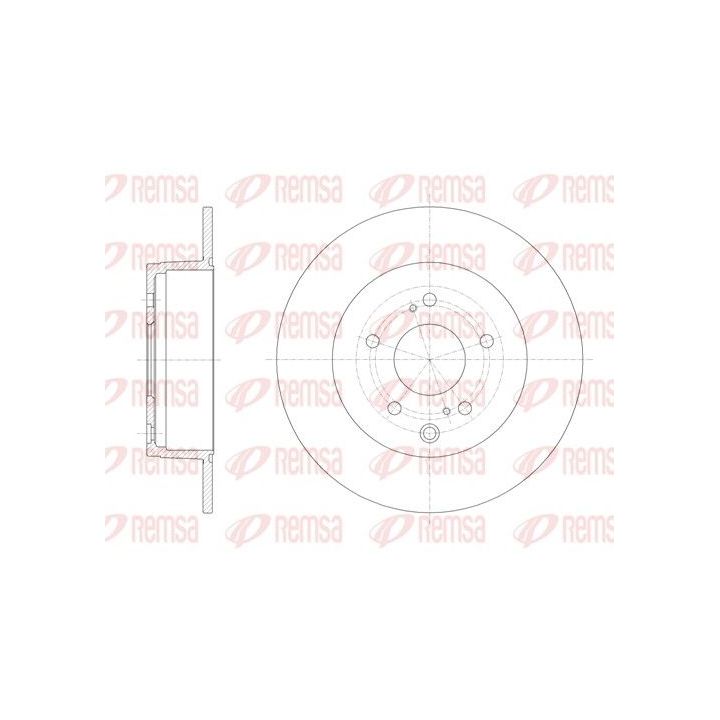Stabdžių diskas REMSA 61245.00