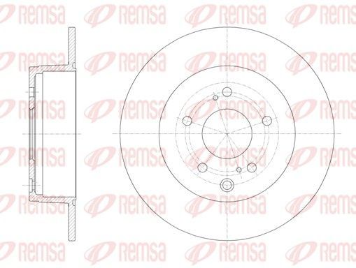 Stabdžių diskas REMSA 61245.00