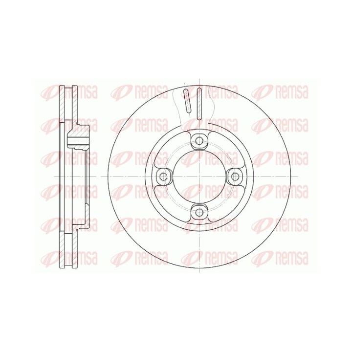 Stabdžių diskas REMSA 61248.10