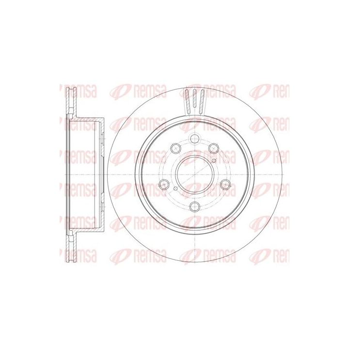 Stabdžių diskas REMSA 61255.10