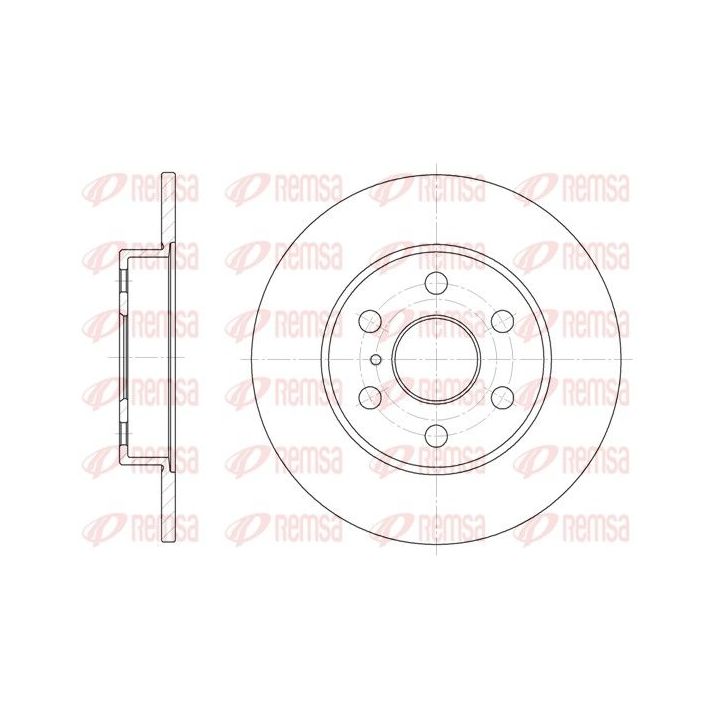 Stabdžių diskas REMSA 61258.00
