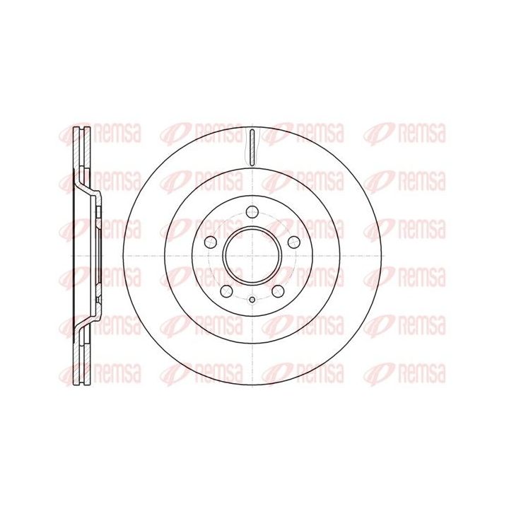 Stabdžių diskas REMSA 61267.10