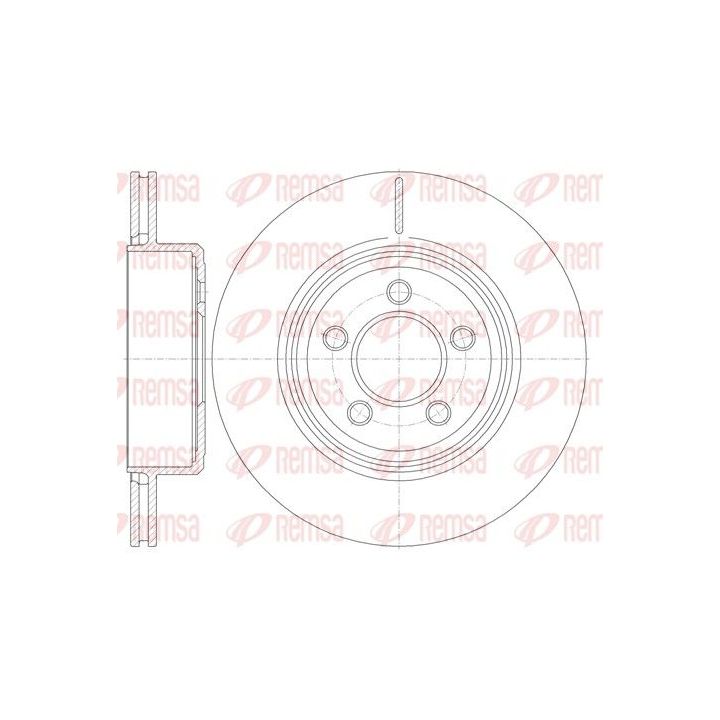 Stabdžių diskas REMSA 61270.10