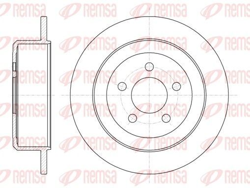 Stabdžių diskas REMSA 61271.00