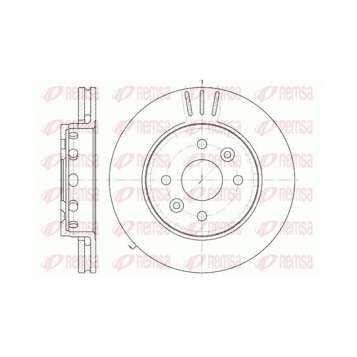 Stabdžių diskas REMSA 61272.10