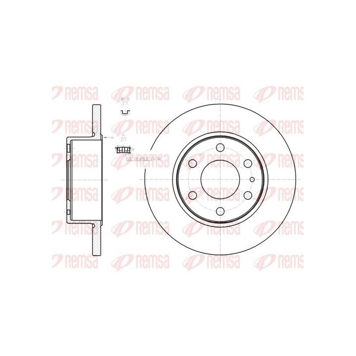 Stabdžių diskas REMSA 61274.00
