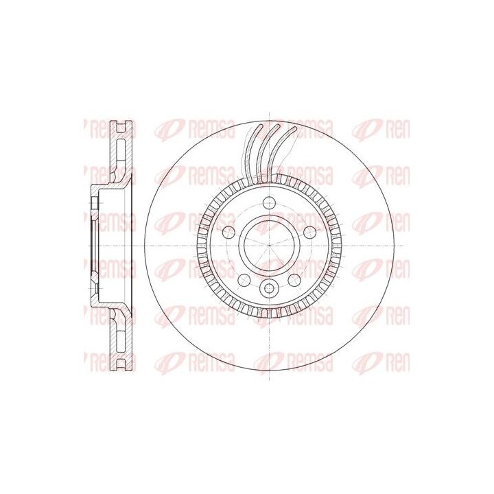 Stabdžių diskas REMSA 61280.10