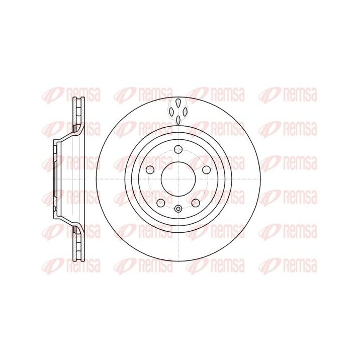 Stabdžių diskas REMSA 61281.10