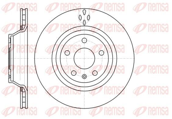 Stabdžių diskas REMSA 61281.10