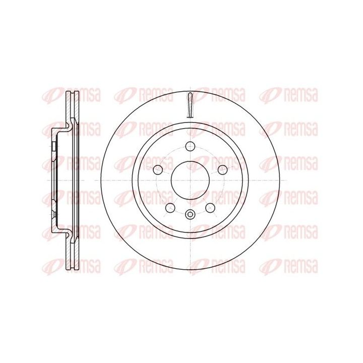 Stabdžių diskas REMSA 61284.10