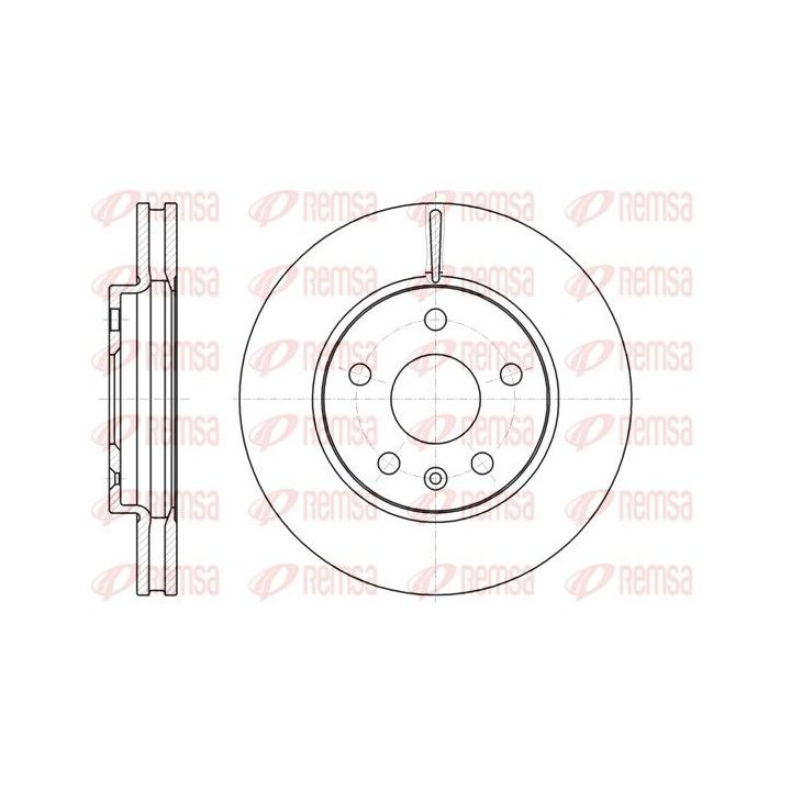 Stabdžių diskas REMSA 61285.10