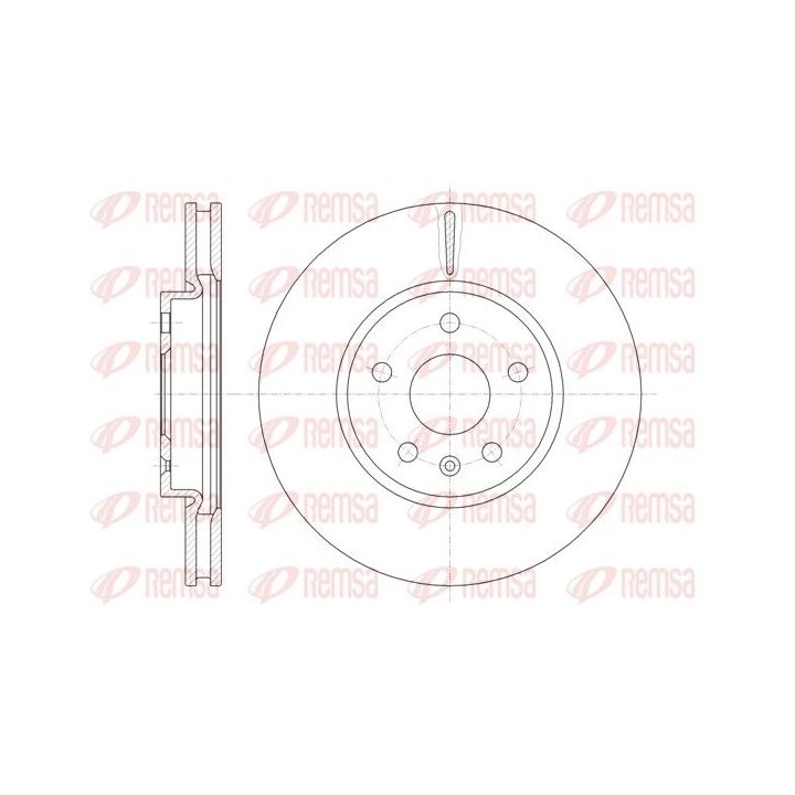 Stabdžių diskas REMSA 61286.10
