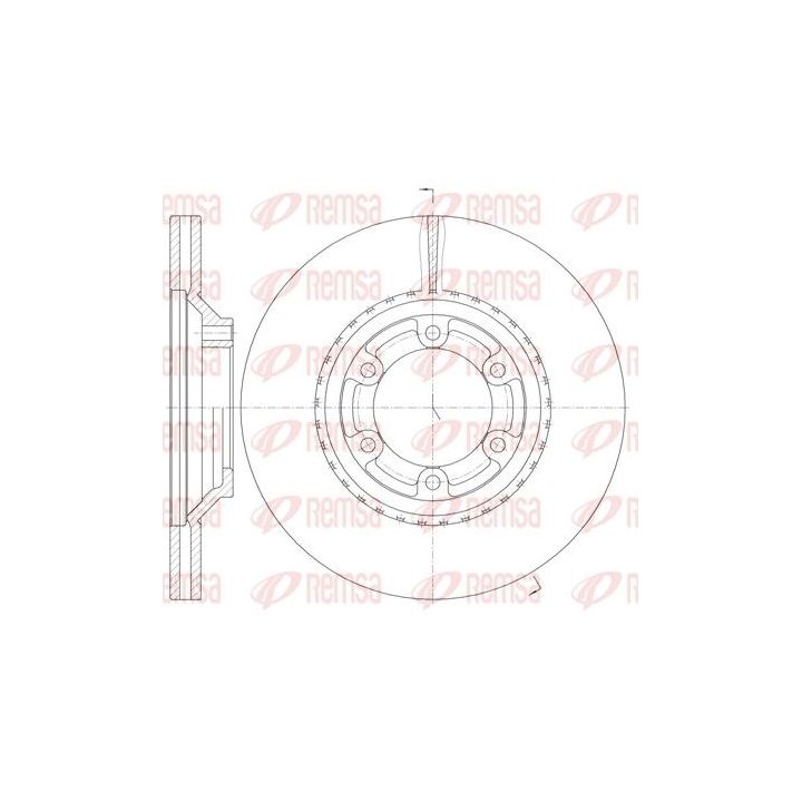 Stabdžių diskas REMSA 61288.10