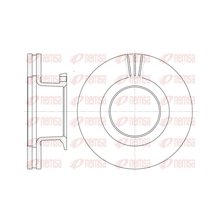 Stabdžių diskas REMSA 61289.10