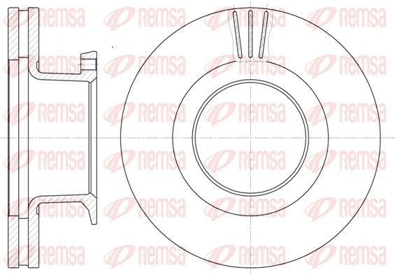 Stabdžių diskas REMSA 61289.10