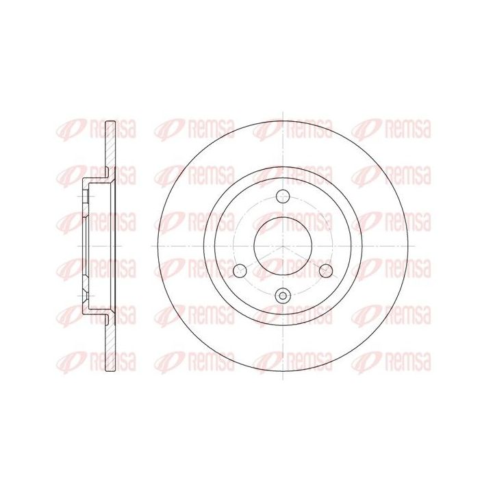 Stabdžių diskas REMSA 6129.00