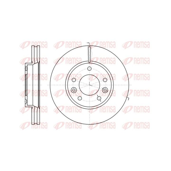 Stabdžių diskas REMSA 61294.10