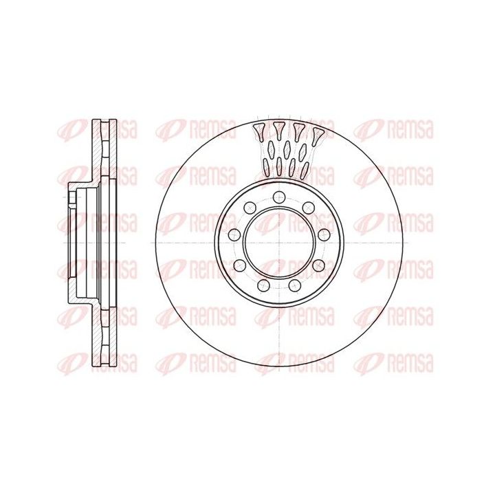 Stabdžių diskas REMSA 61298.10