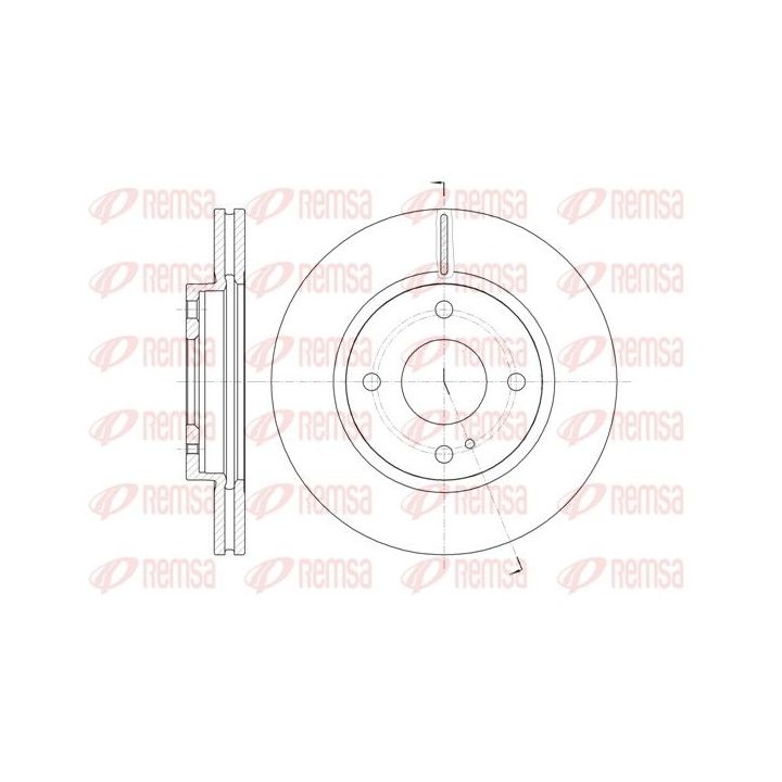 Stabdžių diskas REMSA 61299.10