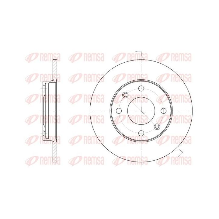 Stabdžių diskas REMSA 6130.00