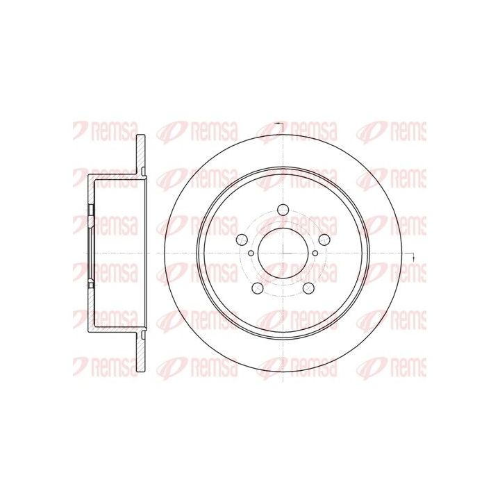 Stabdžių diskas REMSA 61300.00
