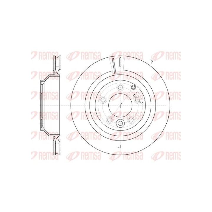 Stabdžių diskas REMSA 61302.10