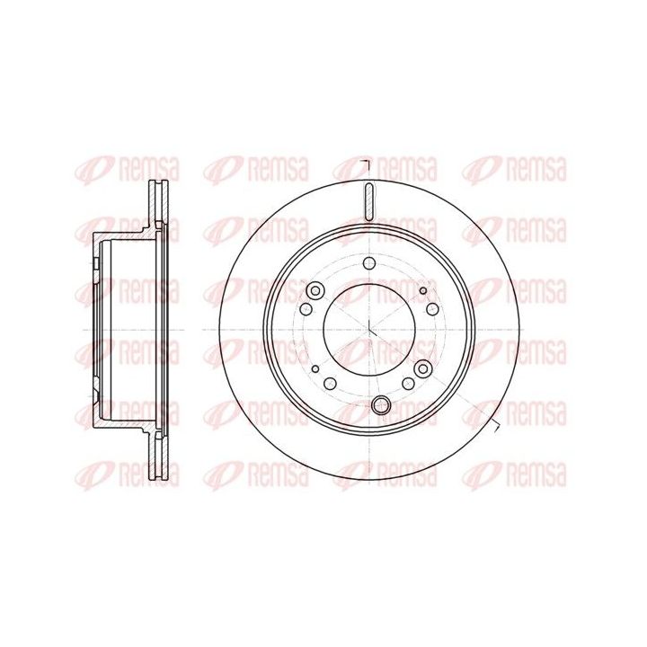 Stabdžių diskas REMSA 61306.10