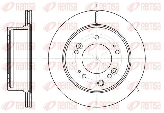 Stabdžių diskas REMSA 61306.10