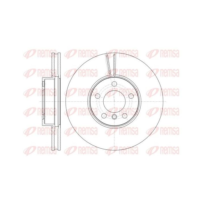 Stabdžių diskas REMSA 61307.10